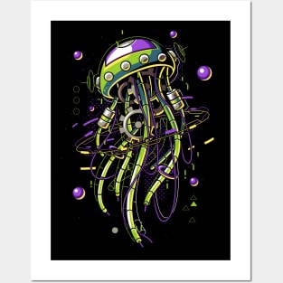 Machine Jellyfish Posters and Art